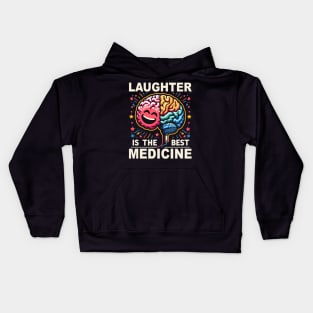 Laughter is the Best Medicine, Mental Health Awareness Kids Hoodie